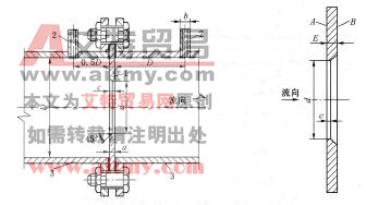 图6 78 孔板流量计及孔板结构