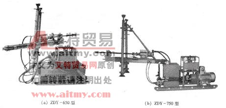 图6 -35 ZDY - 650、ZDY -750型液压钻机