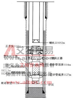 设计要求防砂管柱结构示意图