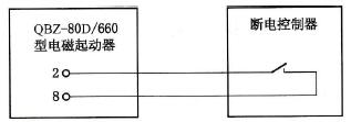 QBZ - 80D/660型电磁起动器瓦斯电闭锁接线原理图